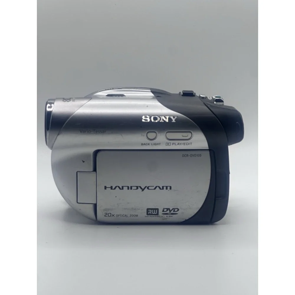 Sony Handycam DCR-DVD105 DVD Camcorder 20x  Zoom Carl Zeiss Untested For Parts